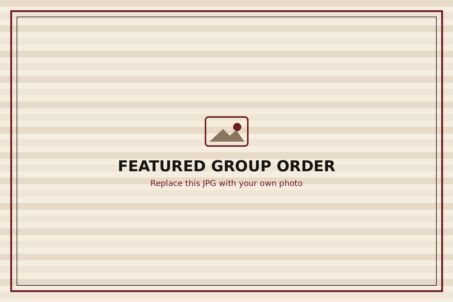Business & Group Orders example